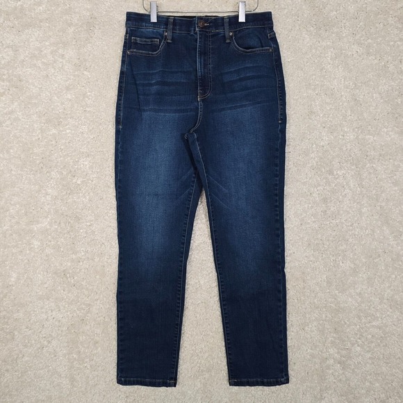 LuLaRoe Jeans Womens 30 Blue Straight Leg Stretch Comfort Magic Waist‎ - Picture 1 of 13